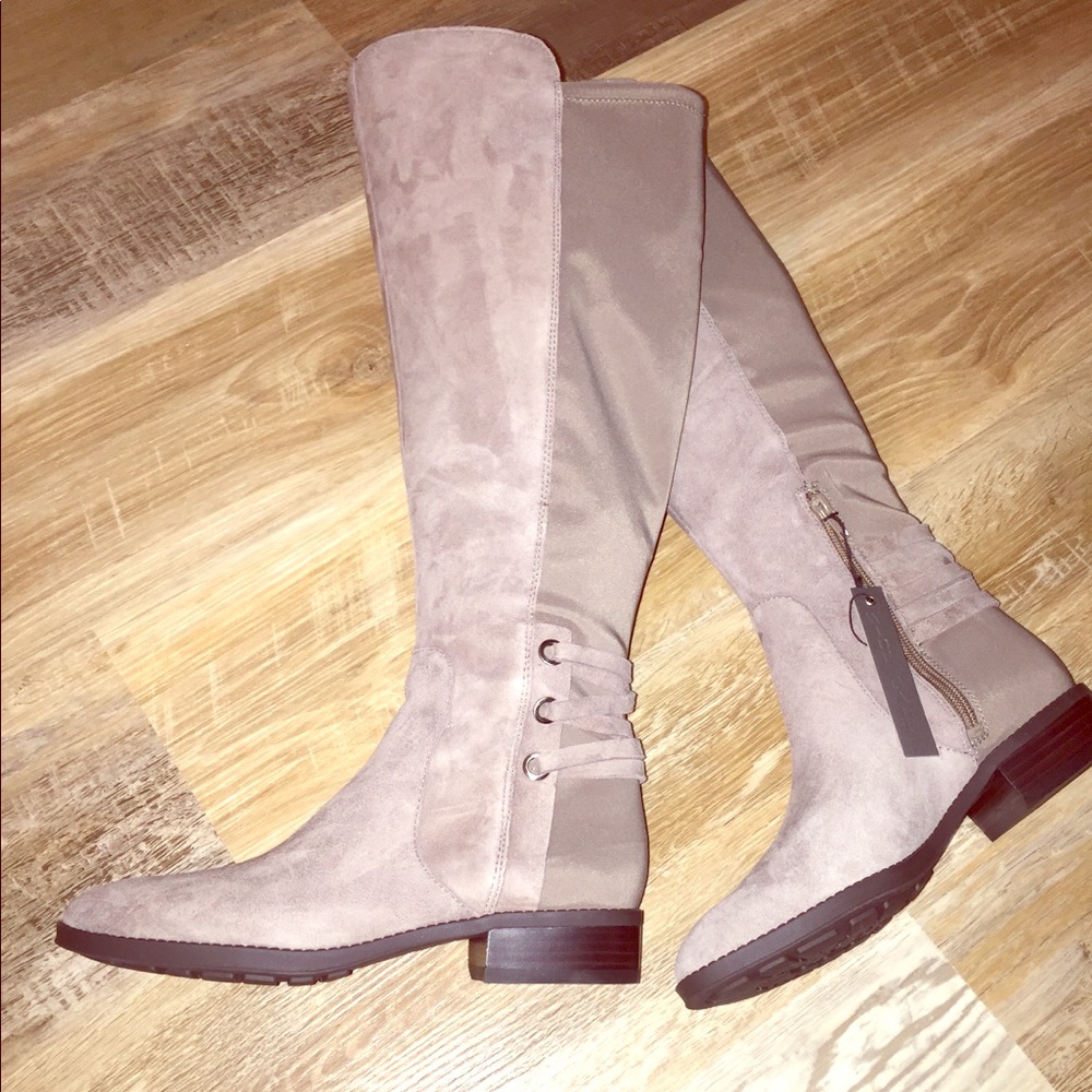 Vince Camuto Md Calf Leather Suede Tall Shaft Boot